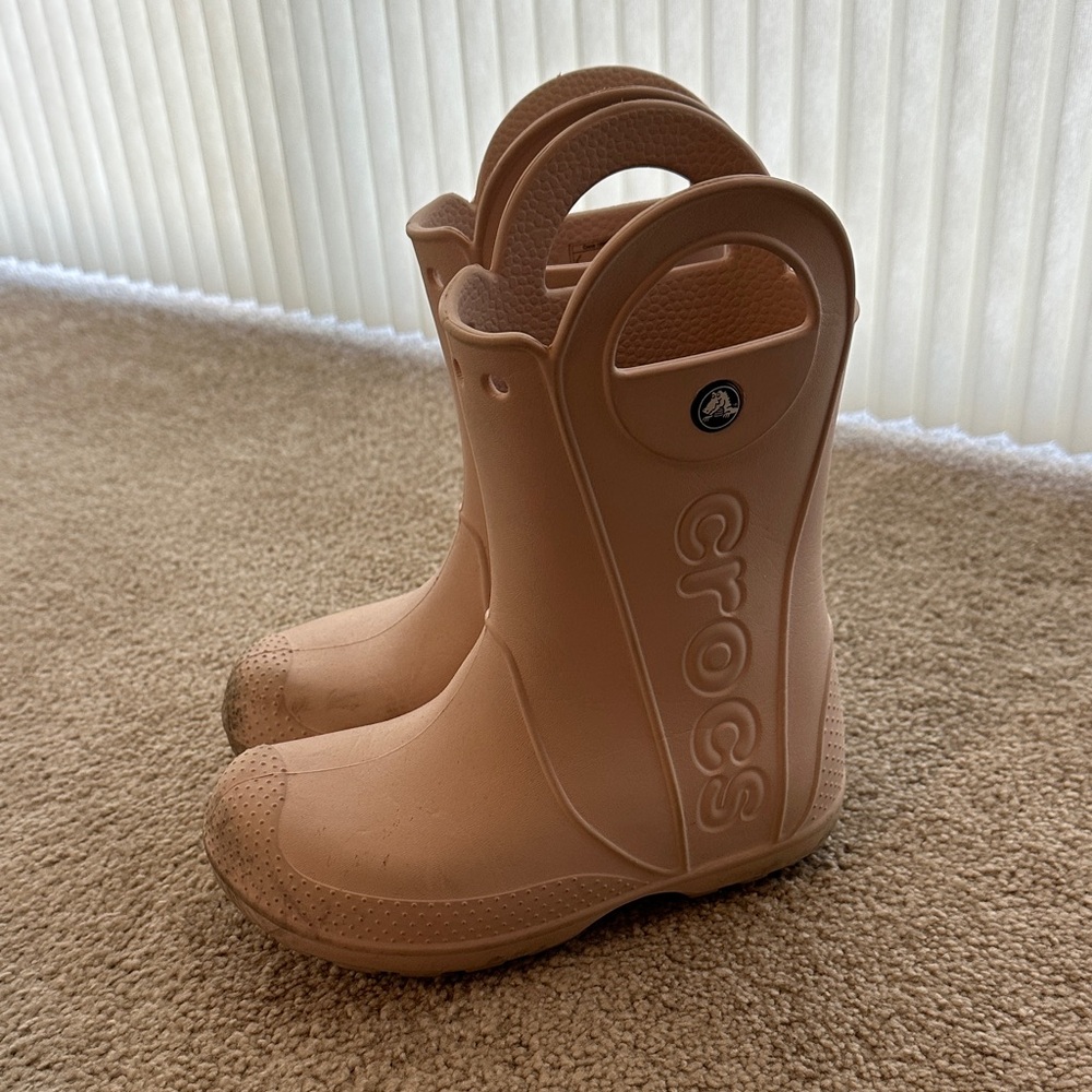 CROCS Kids’ Handle It Rain Boots - Pink C13